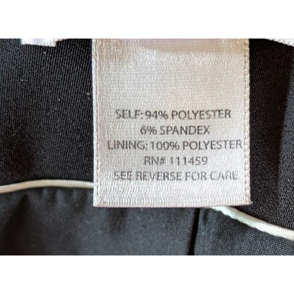 White House Black Market Blazer 8 Black Tailored Two Button Lined Classic Work - Picture 11 of 12